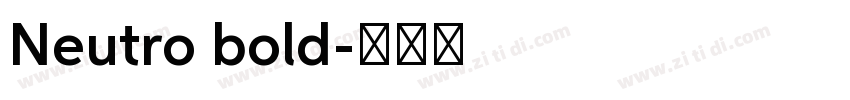 Neutro bold字体转换
